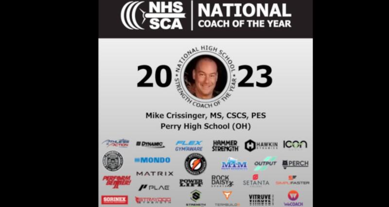 Mr. Crissinger NHSSCA Coach of the Year
