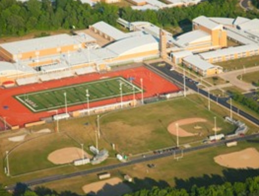 Aerial View of the Football stadium
