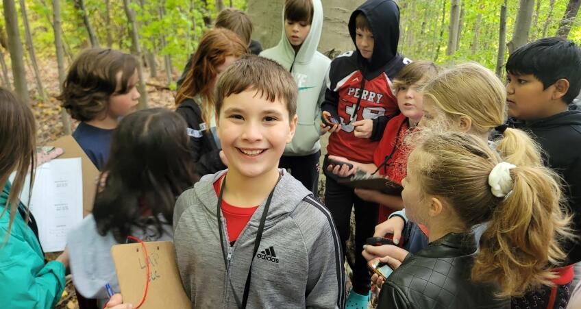 5th Graders Geocaching